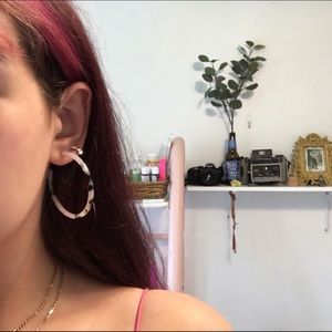 Lilith acetate hoops from Francescas